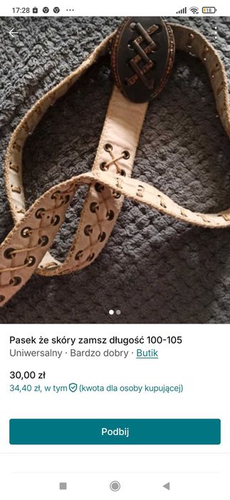 Malo uzywane paski do spodni