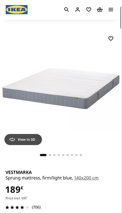 Cama + colchão 140x200