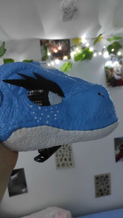 Dino maska niebieska