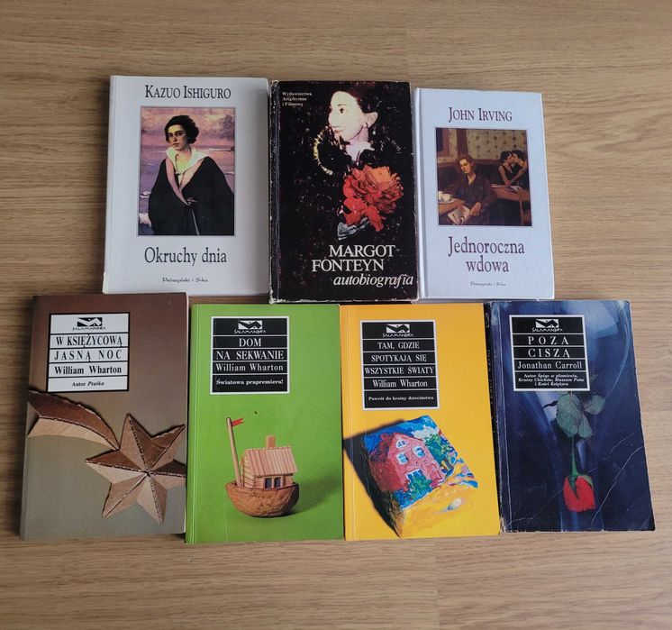 Zestaw książek Wharton, Carroll, Ishiguro, Irving, Margot Fonteyn