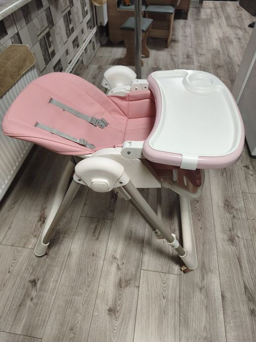 Дитячий стільчик для годування гойдалка Bambi M 5897 Pink від 6 до 36 місяців