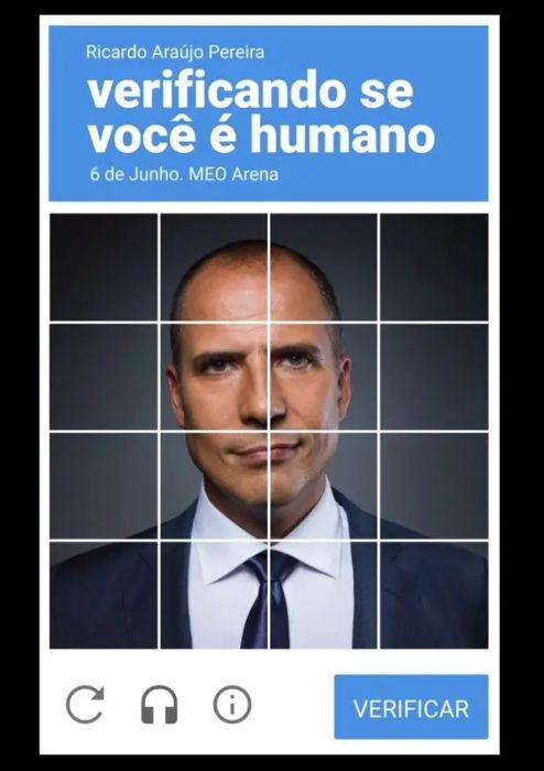 2 bilhetes para o espetáculo “Verificando se você é humamo”