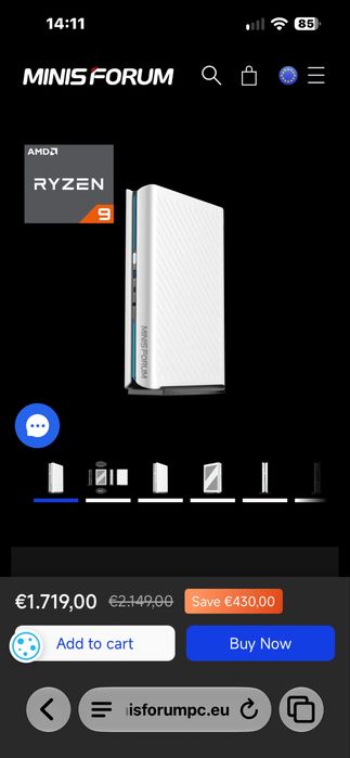 Ігровий міні пк Ryzen 9 , rtx 5060 low profile , 48 gb ddr5 , 1 tb ssd ( mini itx, sff )