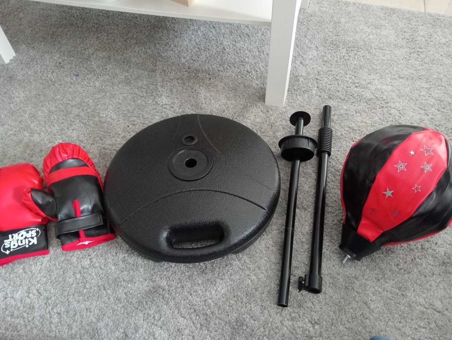 Conjunto de Boxe Infantil King's Sport - NOVO (Saco + Luvas + Base)