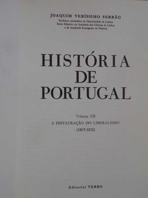 História de Portugal - Volume VII de Joaquim Veríssimo Serrão