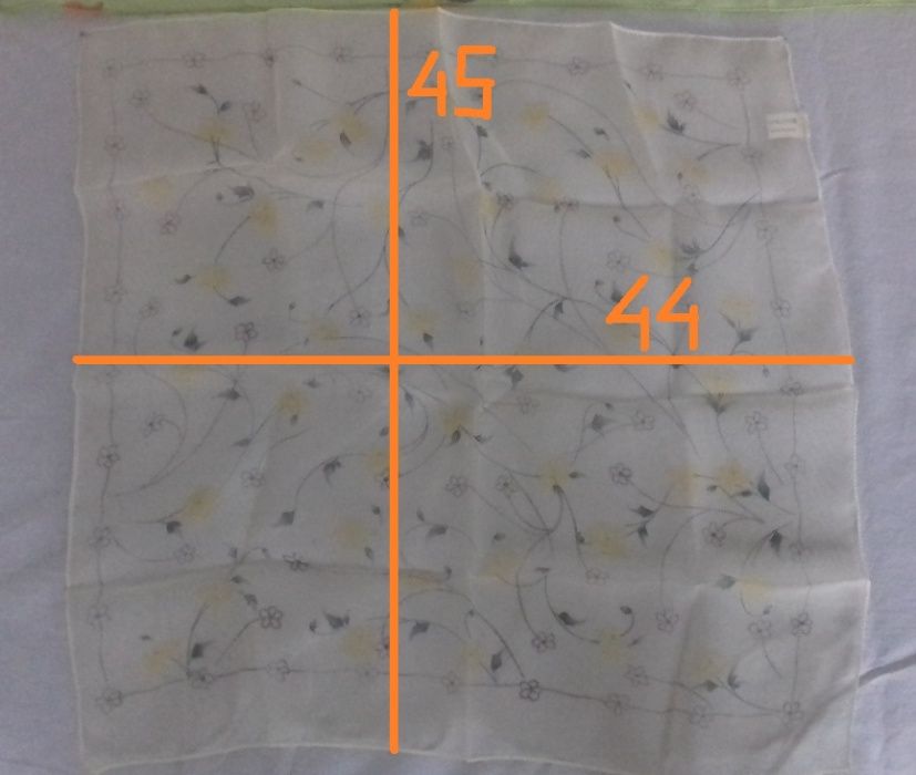 Chusta/szal 95 cm x 24 cm + chusteczka 44 cm x 45 cm -NOWE