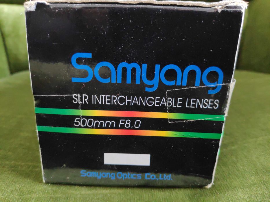 Samyang 500mm F8.0 com adaptador T2 M4/3