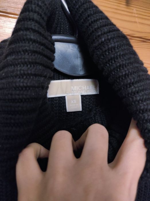 Sweter bezrękawnik golf Michael Kors XS czarny