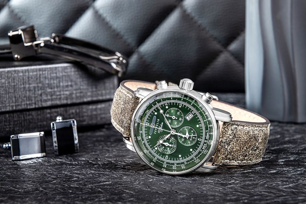 Zegarek Męski ZEPPELIN 100 Jahre Chronograph 8680-4 + BOX