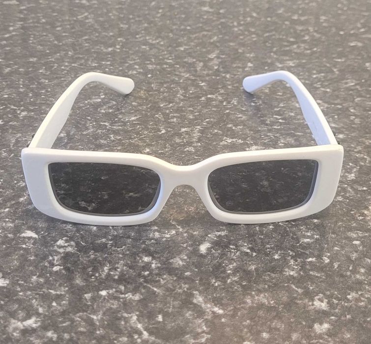 Okulary przeciwsłoneczne Off-White w białym kolorze, damskie, nowe