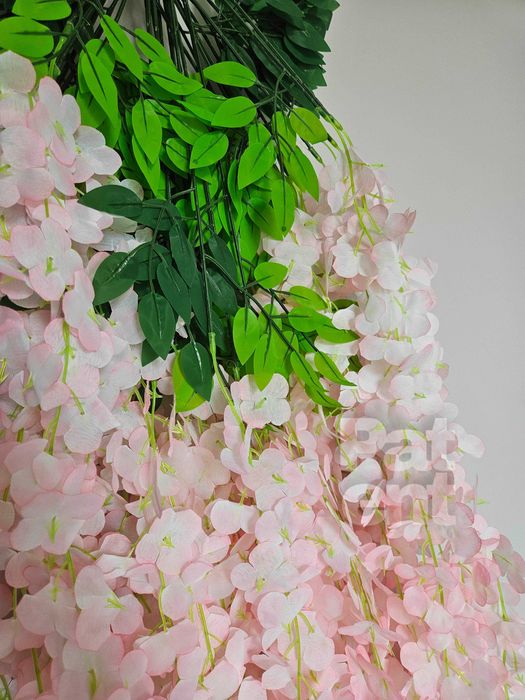 Wisteria różowa glicynia sztuczna girlanda dekoracja 12 sztuk