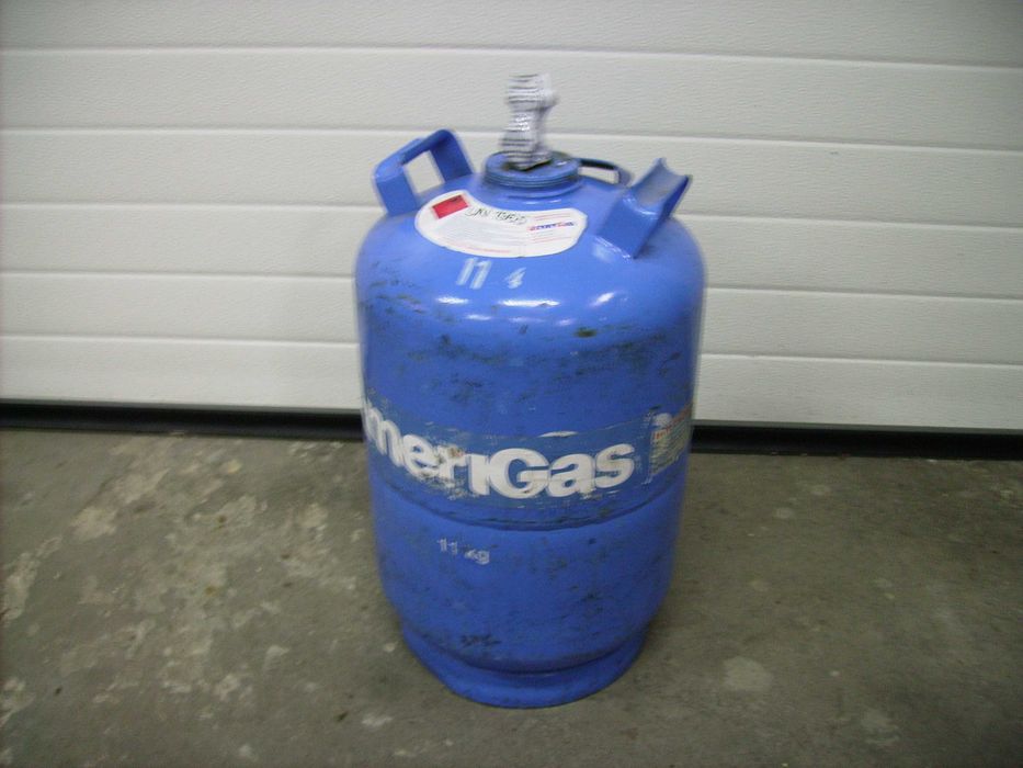 Butla gazowa 11 kg bez kolnierza   -PELNA ZAPLOMBOWANA