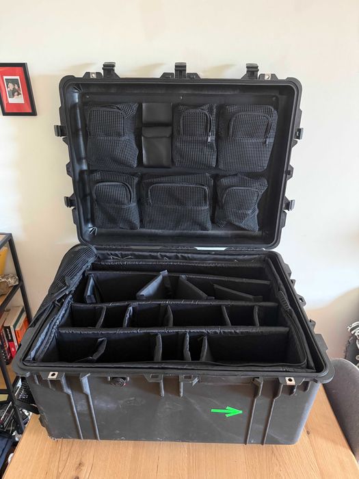 COMO NOVA peli 1630 mala de transporte pelican case 1630 c divisórias
