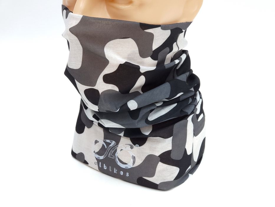 NOWY Komin tunel szalik Oryginał DLBIKES na rower narty biało czarny