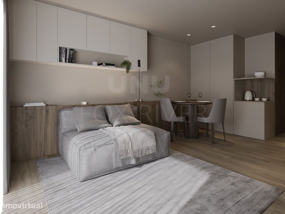 Apartamento T1 COM VARANDA E VISTA PARA PISCINA à venda no Acrescen...