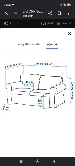 Sofy Ikea Ektrop