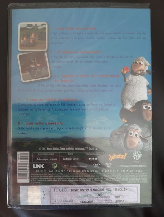 DVD 1= 2€, quaisquer 3 = 5€