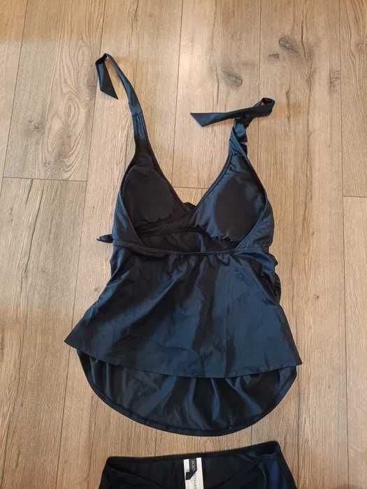 Tankini ciążowe 38 M czarny strój kąpielowy dwuczęściowy