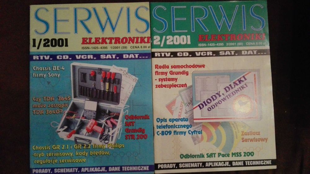 Czasopismo "Serwis Elektroniki" - rocznik 2001