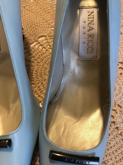 Buty czółenka Nina Ricci pełnoskórzane nowe 39/-80% ceny