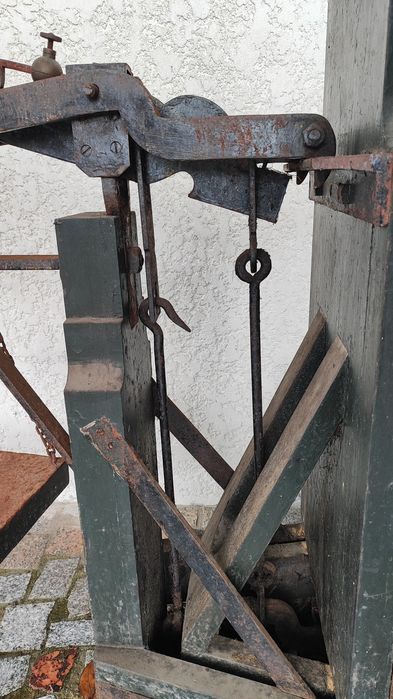 Balança antiga 500kg e pesos