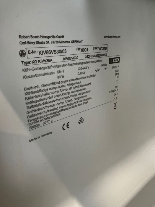 Frigorífico Bosch