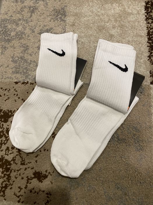 Спортивні носки Nike, Найк | Високі білі шкарпетки