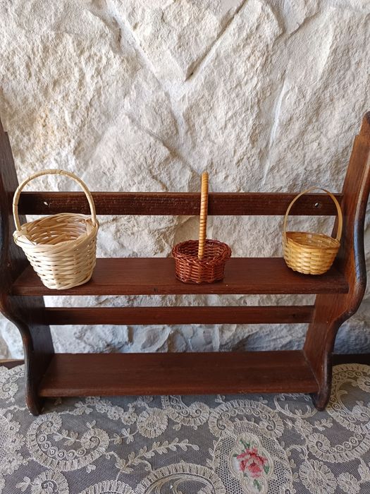 Conjunto três cestas artesanais