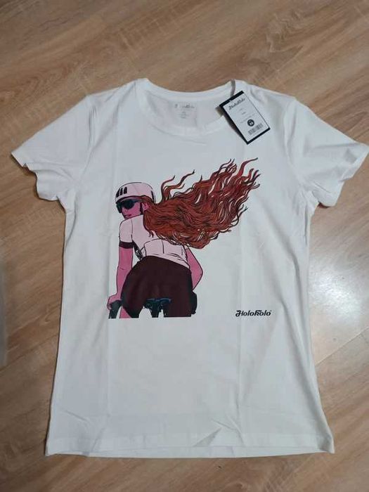 Śliczna koszulka Holokolo dla miłośniczki kolarstwa nowa z metką XS