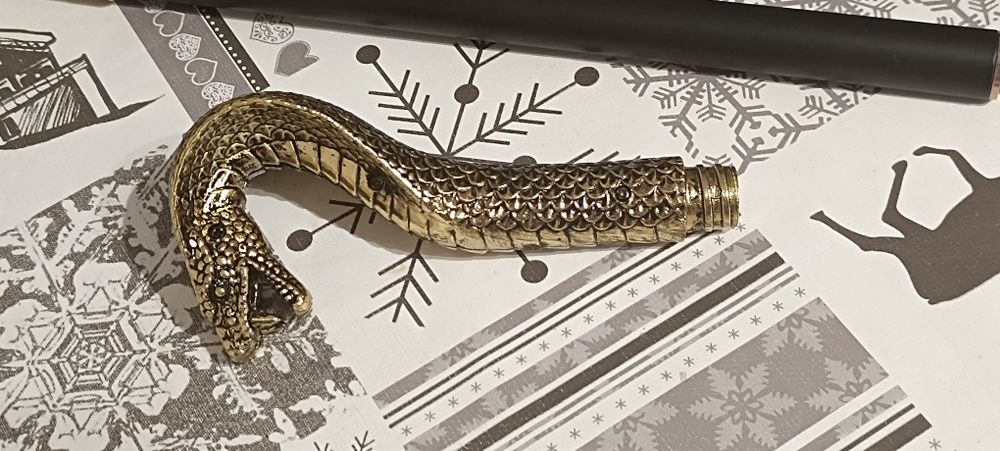 Bengala Luxo Cabeça de cobra