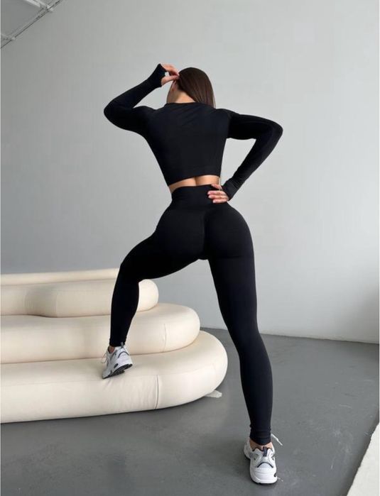 ‼️АКЦІЯ‼️ Жіночі лосини з PUSHUP! Гладкі, НЕ рубчик.Лосины с пуш ап