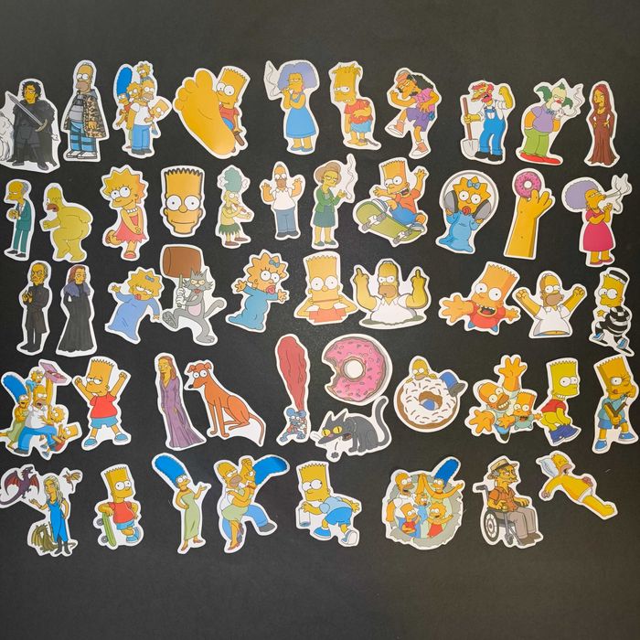 50 Autocolantes Stickers Simpsons
