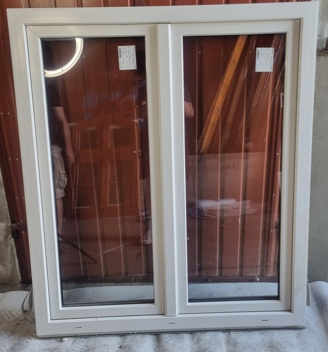 Okno PCV antywłamaniowe 131x 151cm powystawowe