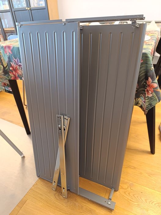 Wysuwana półka na buty Ikea Komplement szara 100x58 cm