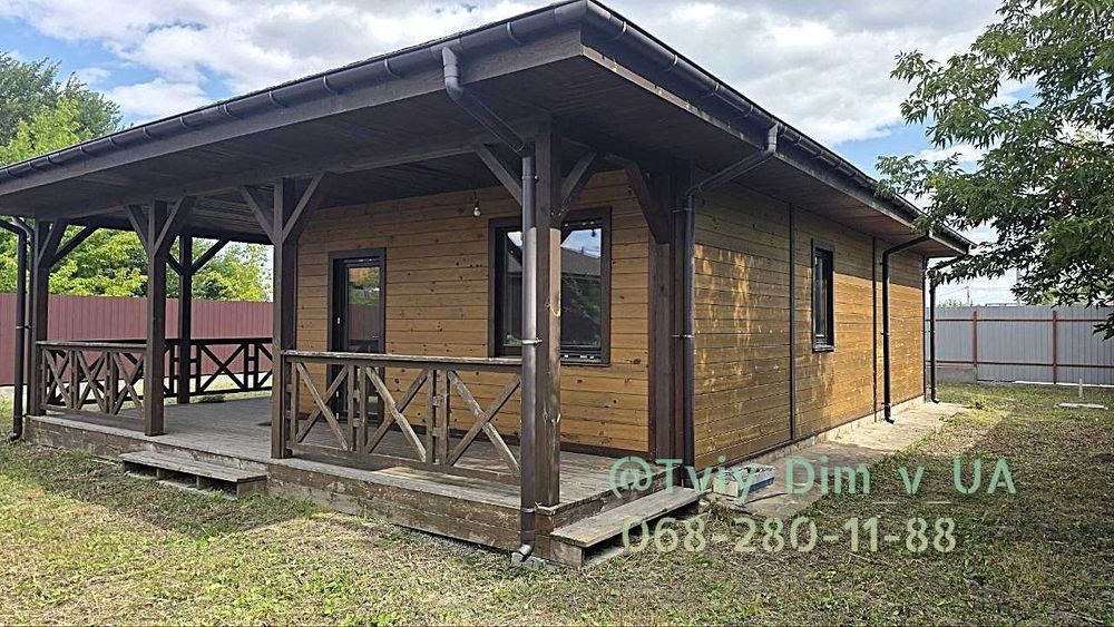 Новий одноповерховий котедж 120 м² | Екобудинок | Меблі та техніка | 6 соток | Мальовниче село Зелений Бір