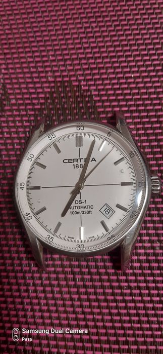 мужские часы CERTINA DS-1 40мм AUTOMATIC 100м сапфир 100% оригинал