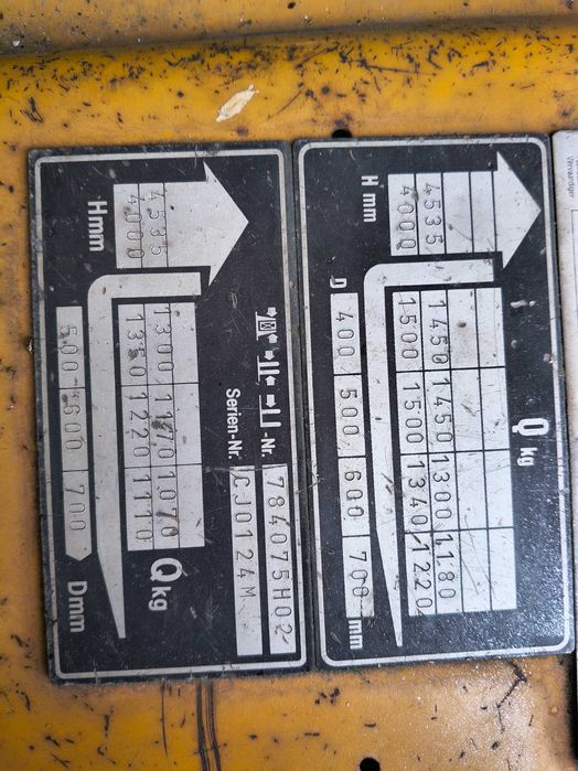 Wózek widłowy wolny skok przesów niski masztlpg