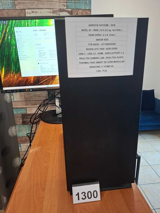 Komputer Gamingowy I5 SSD GTX Windows11