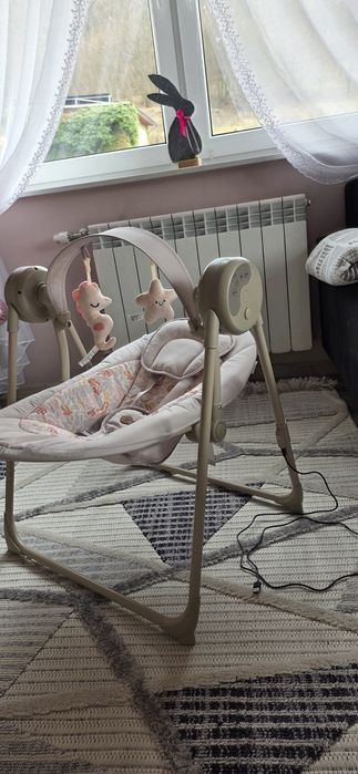 Kinderkraft Swingee Elektryczny Leżaczek-Bujaczek Beige
