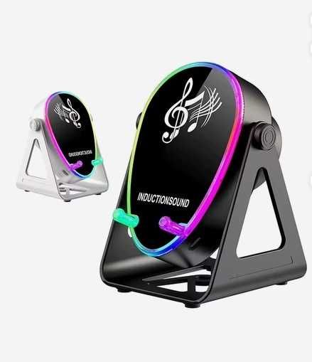 Głośnik Bluetooth 5w1 Uchwyt Na Telefon LED Indukcyjny Powerbank Usb-c Rgb