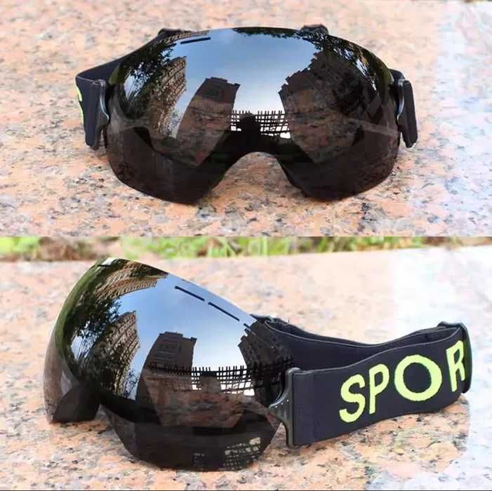 Якісна без рамкова лижна маска дзеркальна лижні окуляри