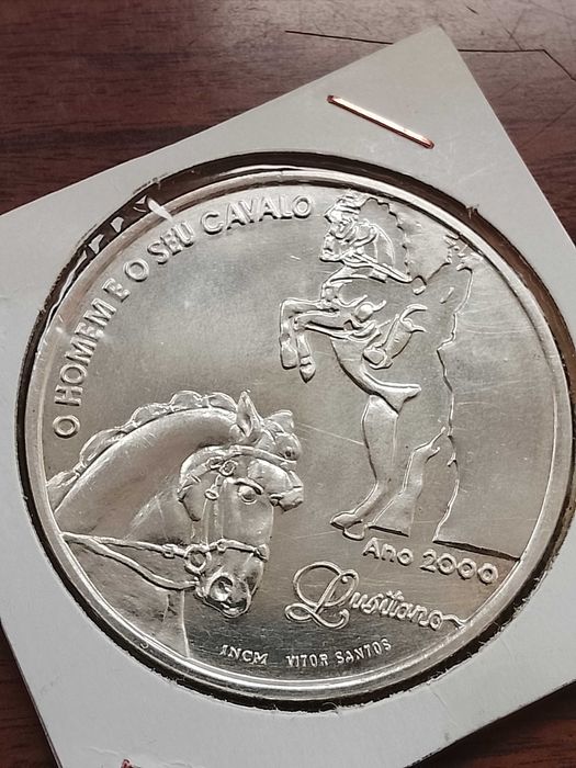 Moeda de 1000 escudos de 2000 - O Homem e o seu Cavalo - em prata