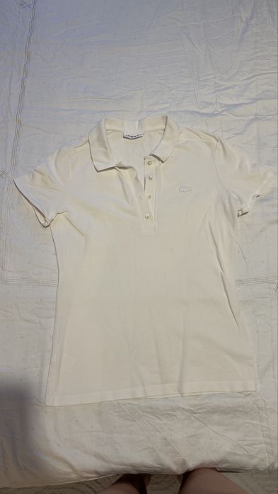 Поло Lacoste біле