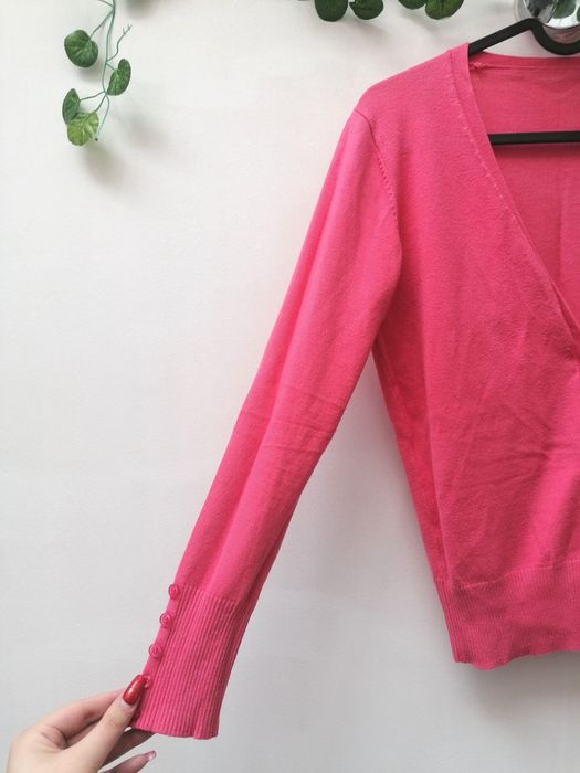 Casaco de Malha Rosa