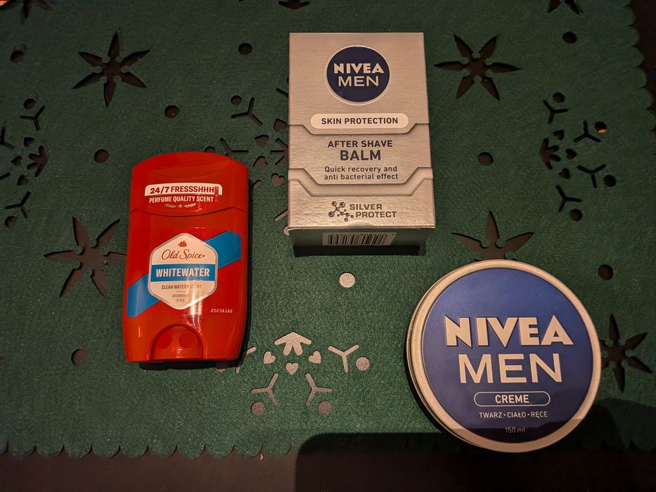 Nivea MEN krem nawilżający | Balsam | Antyperspirant Old Spice