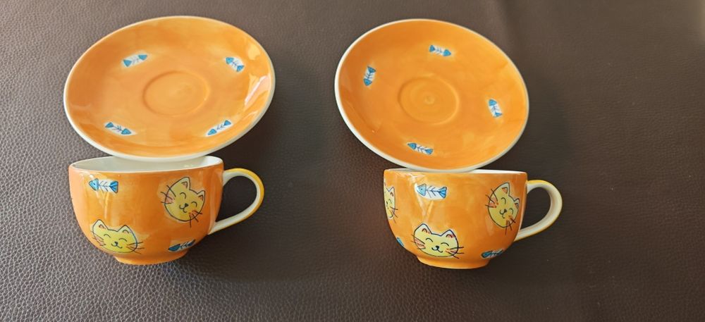 Duas chávenas de chá
