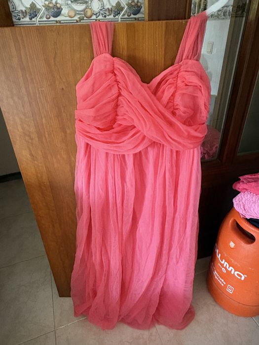 Vestido cerimónia rosa