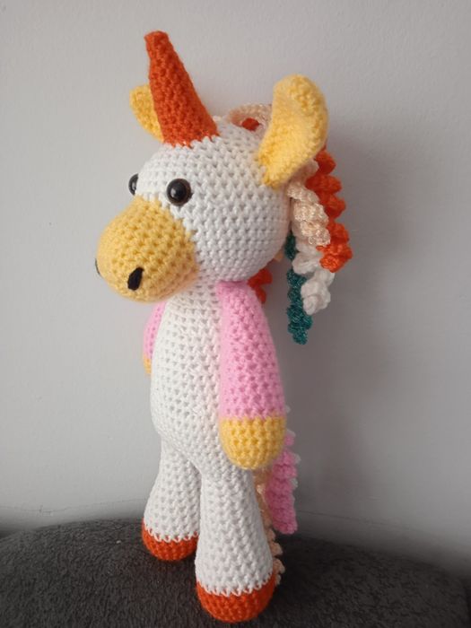 Jednorożec na szydełku