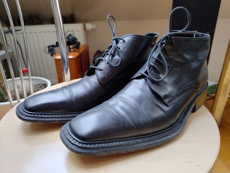 Oryginalne włoskie buty męskie wizytowe r. 43. Skórzane użyte 3 razy.