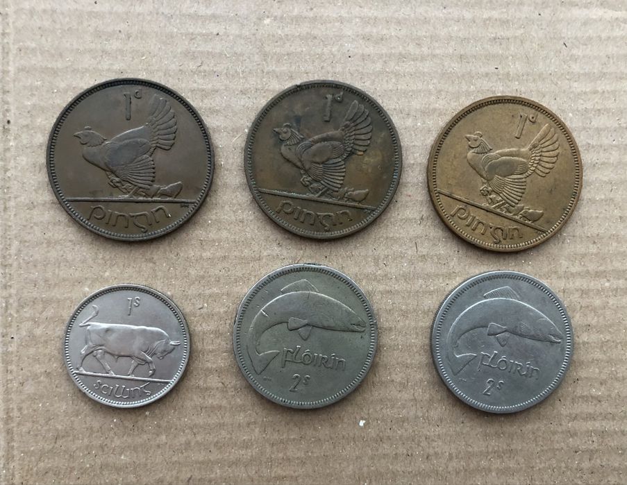 Монети Ірландії і Болгарії і Єгипту